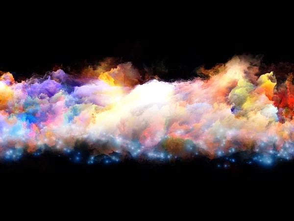 3 次元フラクタル雲 — ストック写真
