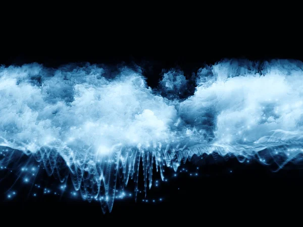 Nebulae di schiuma frattale — Foto Stock