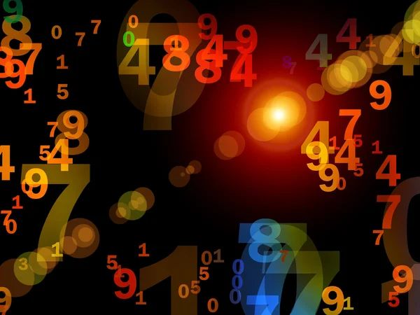 Light of Numbers — Stock Photo, Image
