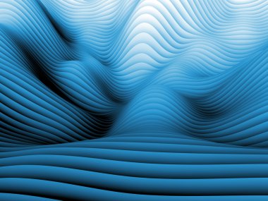 Undulating Wave Design Pattern clipart