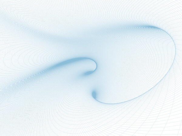 Экран деформированной космической линии
