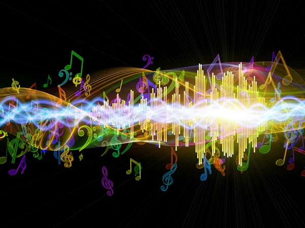 Farben der musikalischen Energie — Stockfoto