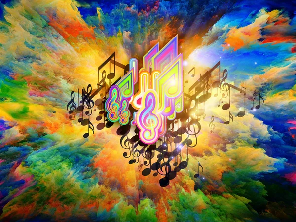 Färger av musikalisk energi — Stockfoto