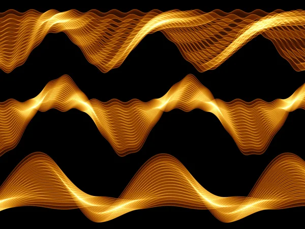 Золотые волны — стоковое фото