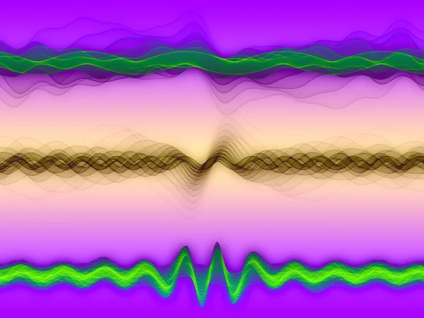 Ljud sinusvågor — Stockfoto