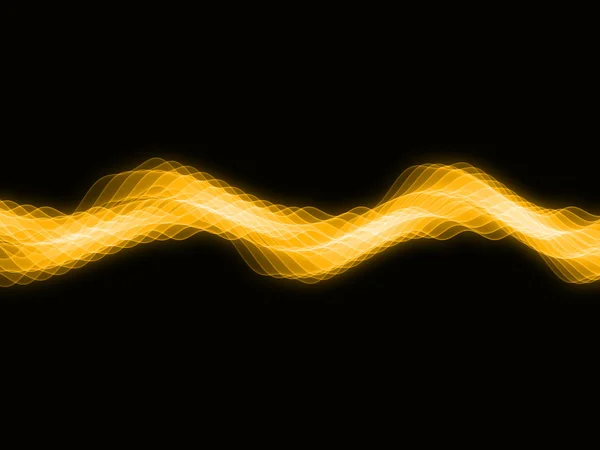 Golden Sign Waves — Stock Photo, Image