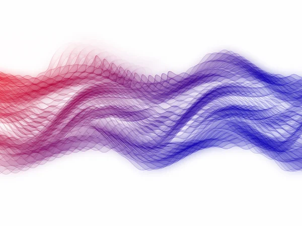 Çok renkli sinüs dalgaları — Stok fotoğraf