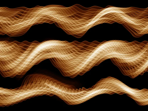 Sarı sinüs dalgaları — Stok fotoğraf
