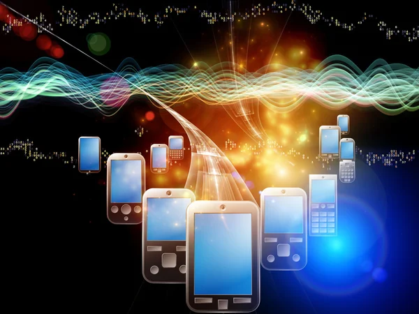 Tecnologia del telefono digitale — Foto Stock