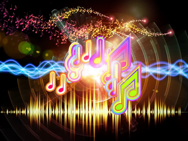 Oscilações Musicais — Fotografia de Stock