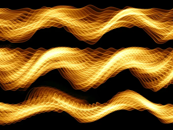 Χρυσό σημάδι κύματα — Φωτογραφία Αρχείου