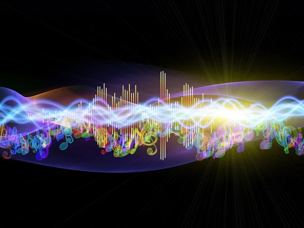 Farben der musikalischen Energie — Stockfoto