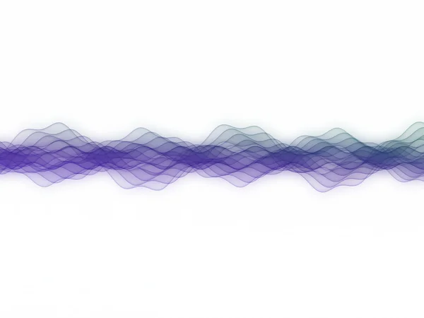 Vícebarevné sinusové vlny — Stock fotografie