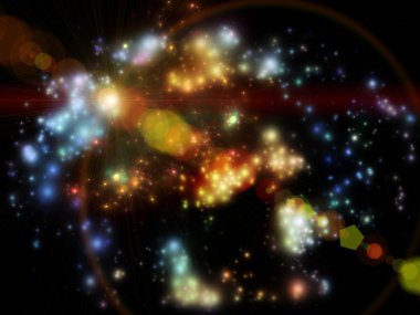 Blurry Stars Background clipart