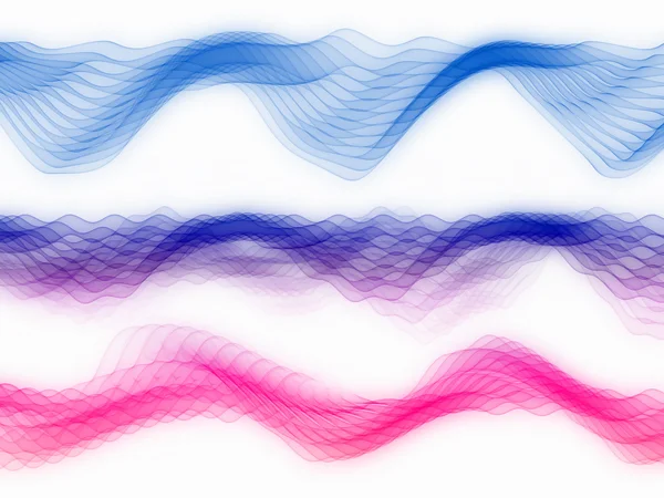 多彩多姿的正弦波 — 图库照片