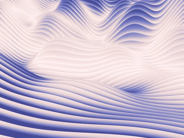 Undulating Wave Design Pattern — Stock Photo, Image