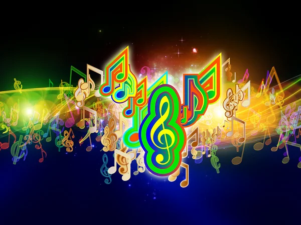 Kolory energii muzyczne — Zdjęcie stockowe