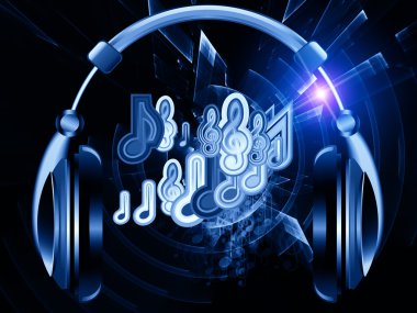 ses, müzik ve kulaklıklar