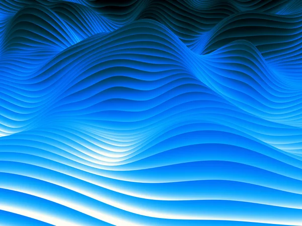 Undulating Wave Design Pattern — Stock Photo, Image