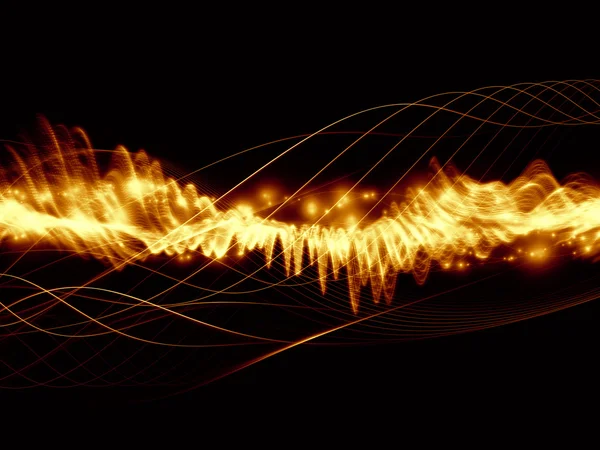 ライトの波 — ストック写真