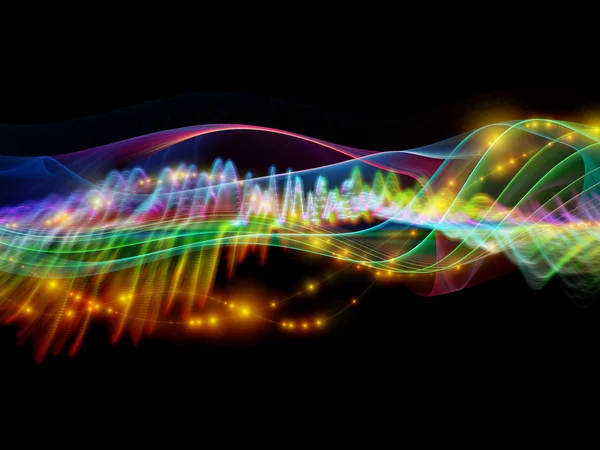 Sine wave of colors — Stock Photo, Image