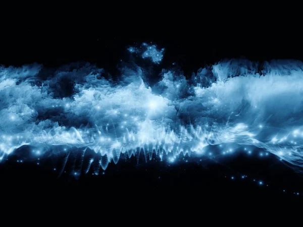 Νεφελώματα fractal αφρού — Φωτογραφία Αρχείου