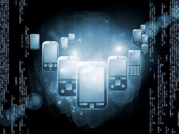 Technologia telefonii cyfrowej — Zdjęcie stockowe