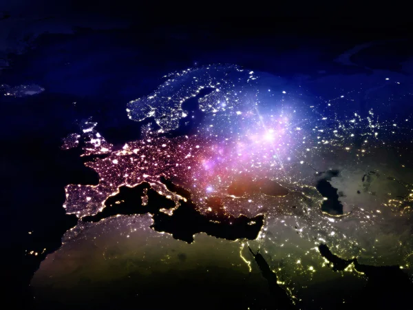 欧洲的灯光 — 图库照片