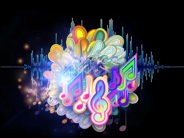 Colores de la música — Foto de Stock