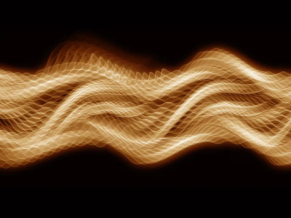 Κίτρινο sine κύματα — Φωτογραφία Αρχείου