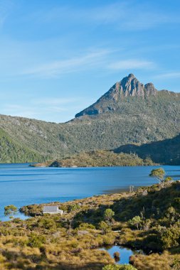 Göl cradle mountain, Tazmanya kendini atmış.