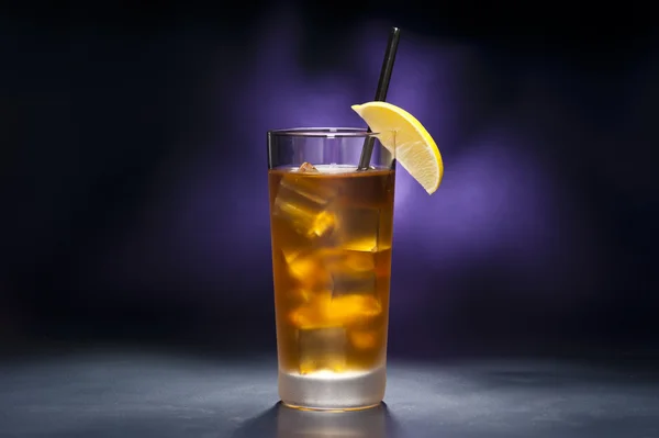 A Glass Of Long Island Iced Tea On Table Stock Photo, Picture and Royalty  Free Image. Image 115995393.