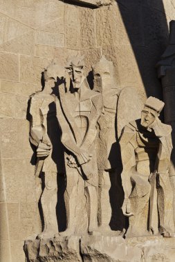 Barcelona, İspanya - 15 Aralık: la sagrada familia dış - inci