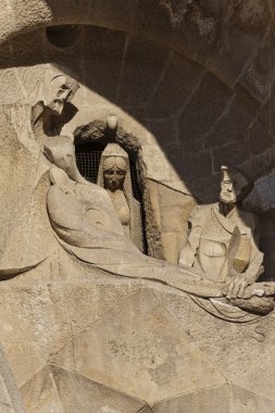 Barcelona, İspanya - 15 Aralık: la sagrada familia dış - inci