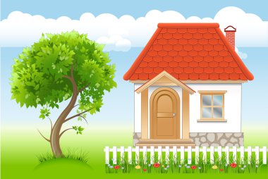 House and Tree clipart