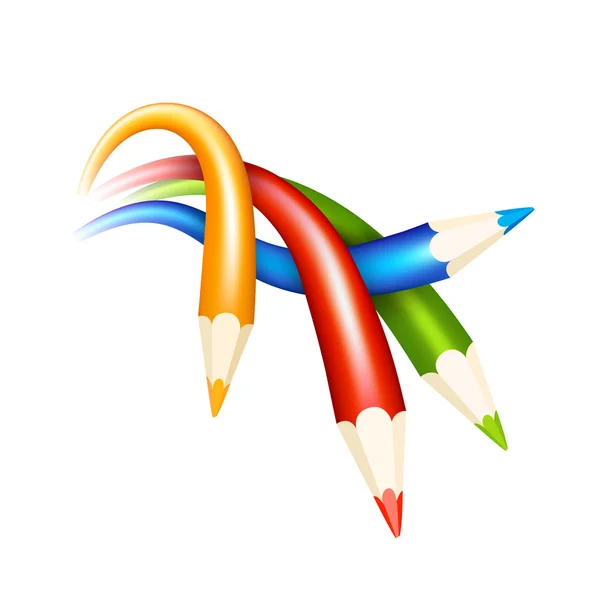 Crayons de couleur — Image vectorielle