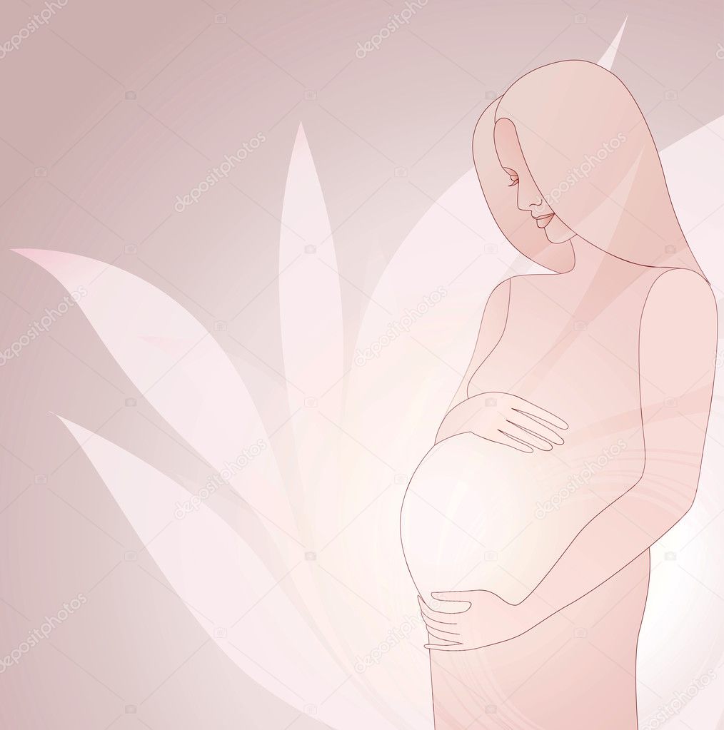 Abstract background of a pregnant woman