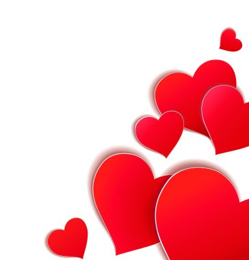 Red hearts clipart