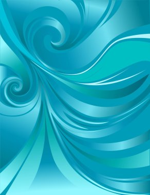 Abstraction sea waves clipart