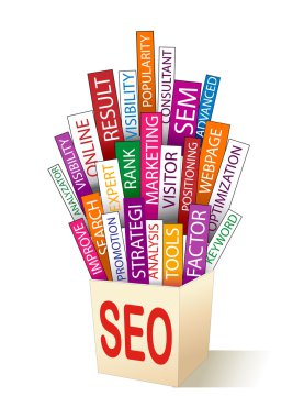 SEO - search optimization concept clipart