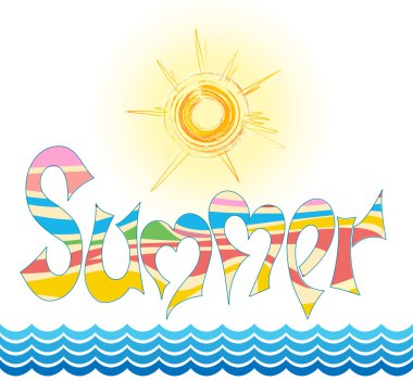 Word summer clipart