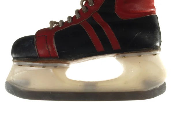 아이스 스케이트, 스케이트 블레이드, 흰색 절연의 보기 — 스톡 사진