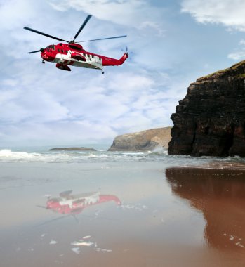 Air sea rescue coast search clipart