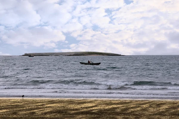 stock image Irish curragh rowing boat