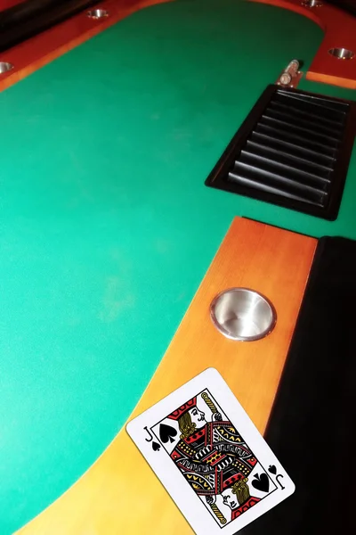 Casino blackjack tafel — Stockfoto
