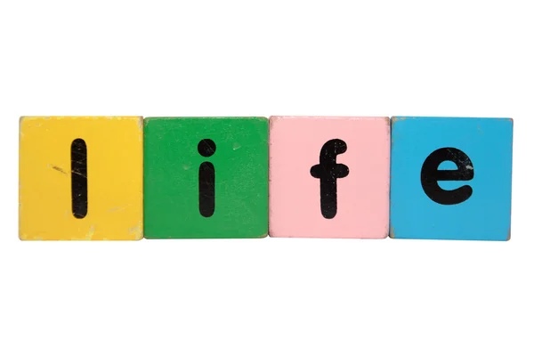 Life in toy blocks — Stock Photo, Image