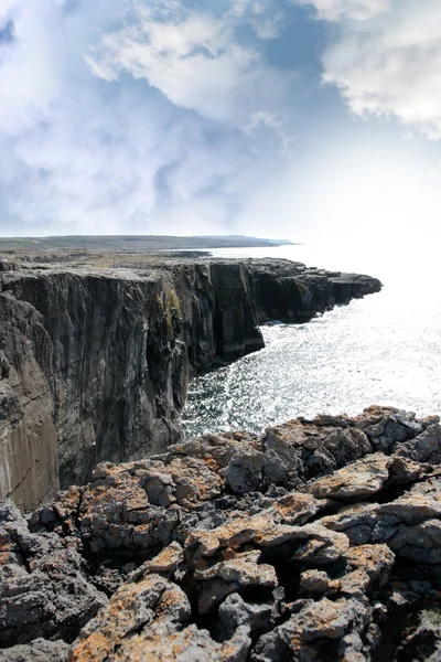 Burren útesu okraje zobrazení — Stock fotografie