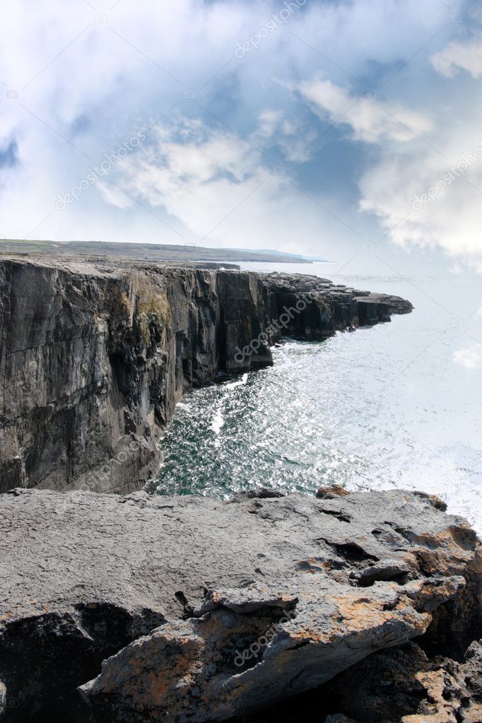 Clare cliff edge view