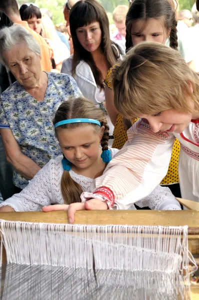 stock image Traditional festival nettle, Krapivna, Russia - June 18, 2011