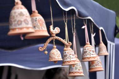 Clay souvenir bells clipart